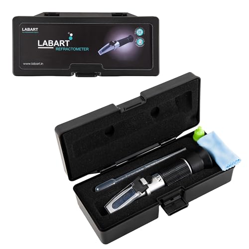 Image of Labart 3-in-1 Honey Refractometer for Honey Moisture, Brix and Baume, 58-90% Brix Scale Range, Honey Moisture Tester with ATC, Ideal for Honey, Fruit jam and Molasses, Beekeepers (ANALOG)
