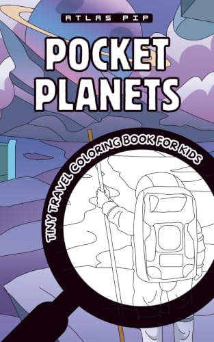 POCKET PLANETS Tiny Travel Coloring Book for Kids: a Fun On-the-Go Activity to Keep Little Hands Busy in Restaurants, Planes & Waiting Rooms image 2