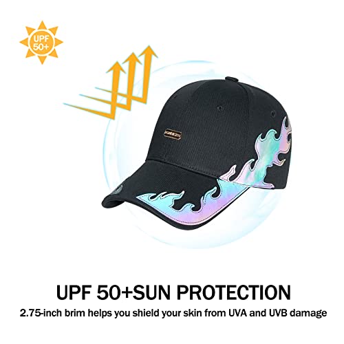 Image of Baseball Cap for Women Men - Adjustable Size Hat | Sun Protection,Colourfast,Moisture Wicking,Ponytail Hole,Wrinkle Free