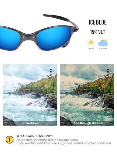 Image of BLAZERBUCK Anti-salt Polarized Replacement Lenses & Sock Kit for Oakley Juliet Sunglass