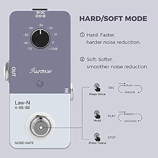 Asmuse Pédale de portail de bruit, suppresseur de bruit pour guitare électrique et basse True Bypass - Les Beatles, Paul McCartney, John Lennon, RIngo Starr, George Harrison Asmuse Pédale de portail de bruit, suppresseur de bruit pour guitare électrique et basse True Bypass – Image 6