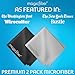 MagicFiber Microfiber Cleaning Cloths, 2 Pack - Premium Cloth for Glasses, Lens, Screens & More
