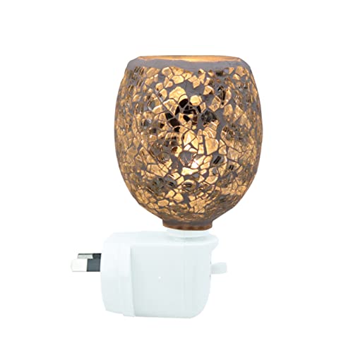 Lámpara Calentadora Velas, Calentador eléctrico de fusión de cera Lámpara difusora de aroma de metal Quemador de aceite Luz nocturna y fragancia for el hogar for la oficina Dormitorio Spa Aromaterapia