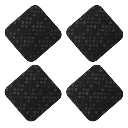 Tapetes Antivibración para Cinta de Correr Pu 10x10cm Negro 4 piezas