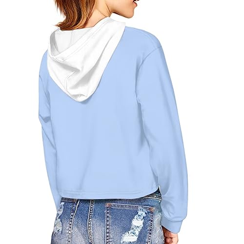 Dreaweet Girls Long Sleeve Crop Top Hoddie Cropped Sweatershirts Soft Athletic Tops Yoga Clothing for 5-14 Years Old2