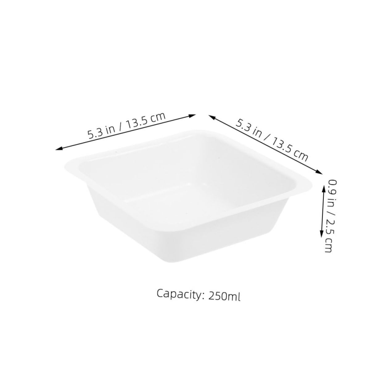Cabilock Medium Square Plastic Weighing Trays 12pcs Lab Weighing Dishes Anti-Static for Accurate Measurements