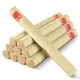 Moxa Artemisia Nanyang Wildem 1,8cm, Artemisia Selvatica Invecchiata 3 Anni, Moxa Rolls Macinazione Pietra Bassa Temperatura, Bastoncini Moxa Roll Tradizionali,Calore Delicato Uso Quotidiano Benessere