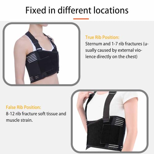 Broken Rib Support Brace, Rib and Chest Support Brace, Rib Belt for Ribs Support, Dislocated Ribs Protection, Sternum Injuries and Pulled Muscle Pain (XXL 43" to 53") - Image 5