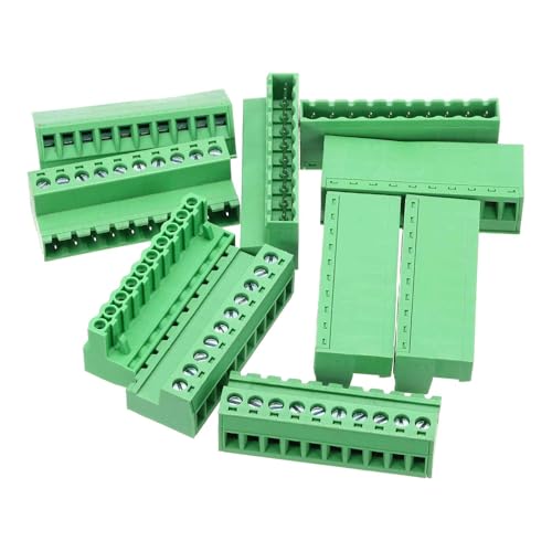 Bornier à vis 10 broches connecteur circuit imprimé 5,08 mm pour électronique et industrie