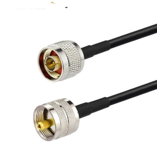 UHF PL259 Plug Male to N Plug Male Low Loss KSR195 Coaxial Cable Pigtail 2m USA Shipping