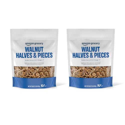 Amazon Grocery, California Walnuts Halves and Pieces, 16 ounce (Pack of 2) image 3