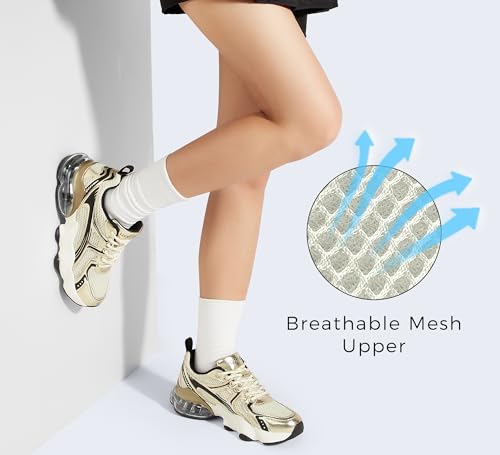 LUCKY STEP Women's Air Cushion Running Shoes Athletic Tennis Sneakers Lightweight Sports Mesh Gym Jogging Workout Walking Shoes3