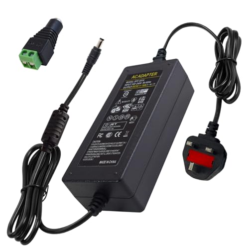 Weishuo Power Supply Adapter AC 100-240V to 5V 10A Transformer 50W Universal Power Charger Converter with 5.5 X 2.5mm Plug for LED Strip Light Surveillance Cameras TV Box and More Devices