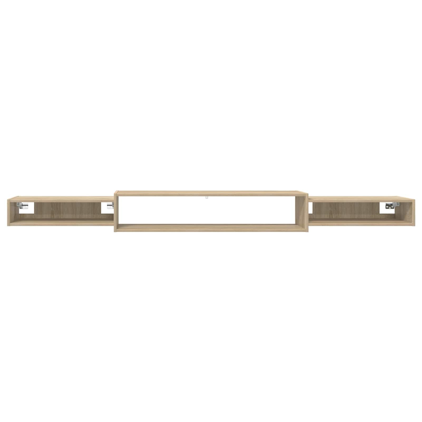 Gecheer Wandmontierter TV-Schrank Wandhalterung Sonoma-Eiche, Moderne TV Lowboard Fernsehschrank für Home-Cinema Gamerzimmer Wohnungen Büro8006015