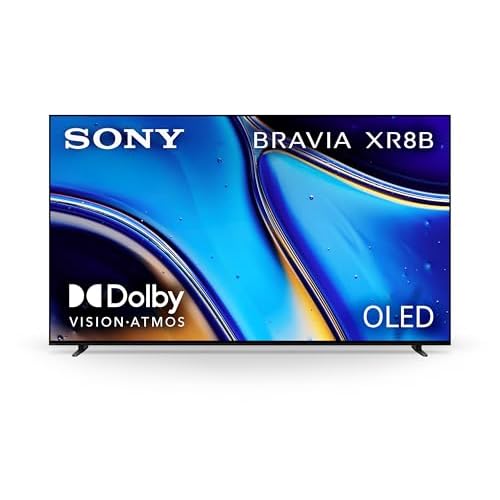 Sony 65 Inch OLED 4K Ultra HD TV BRAVIA XR8B Smart Google TV with Dolby Vision HDR and Exclusive Features for PlayStation® 5 (K-65XR8B), 2025 Model