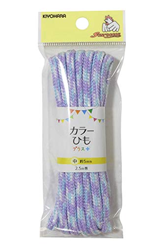 KIYOHARA サンコッコー カラーひもプラス ミックスラメ ラベンダーブルー 2.5m SUN55-311