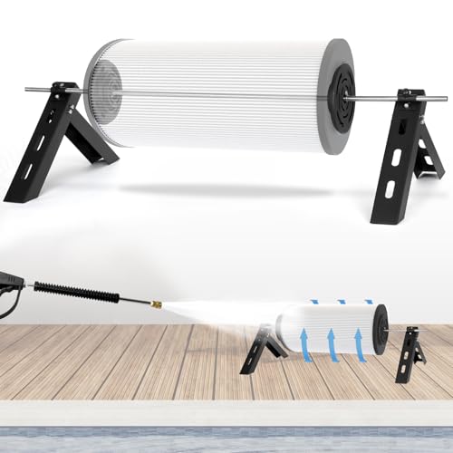 Benut Filter Cleaner Pool Stand, Pool Cleaning Cartridge Filter Rack-Compatible with 3