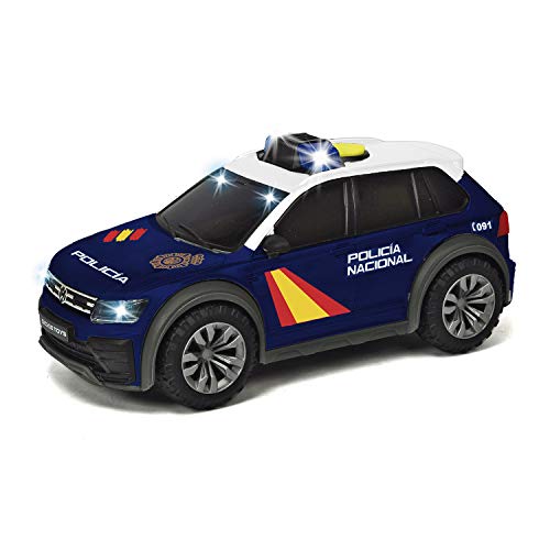 Dickie - Policía Nacional Vehículo SUV Volkswagen Tiguan 25 cm, luz y...