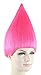 Pink Troll Hair Wigs w/Wig Cap for Halloween Cosplay Costume Party