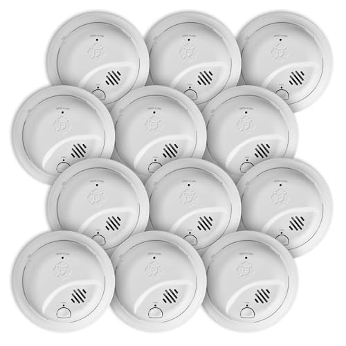 Image of First Alert SMI100-AC, Hardwire Interconnect Smoke Alarm with Battery Backup, 12-Pack