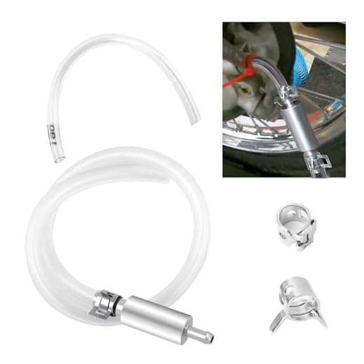 Car Brake Bleeder Hose Kit,Practical Brake Bleed Hose Kit with One Way Check Valve & Clamp for Bleeding Repair,Professional Car Accessories Cars & Motorcycle Brakes Bleeder Kits