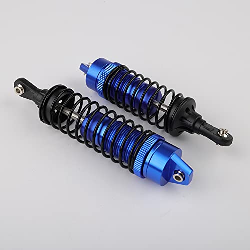 Pxyelec 4pcs Blue Aluminum Front Rear Shocks Absorber for 1/10 Traxxas Slash 4x4 4WD 2WD Rustler Stampede Upgrades Option Parts - Image 2