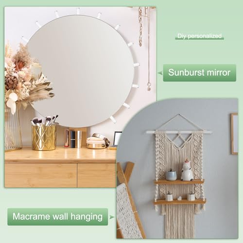 Image of M METERXITY 2-Pack Acrylic Round Rods, 11.8 x 0.51 Inch / 300 x 13 mm Clear Acrylic Dowel Rods Sticks Plastic Sticks Strip for DIY Crafts Lighting Gardening Decorations