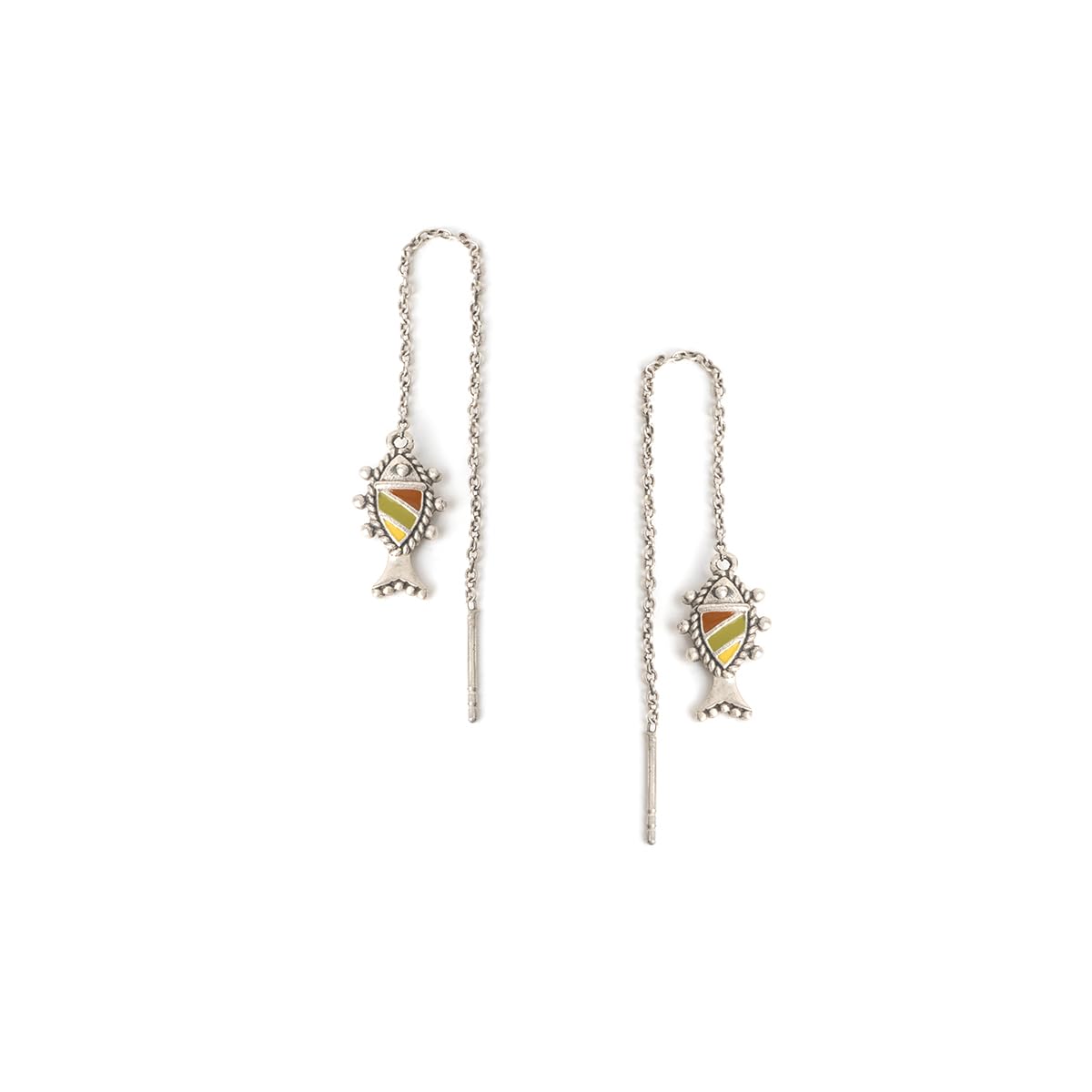 Shaya Women By Caratlane Meen Sui Dhaga Earrings In Oxidised 925 Silver (B0CLM2THBY) Amazon Price History, Amazon Price Tracker