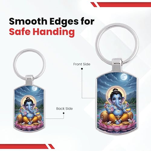 Image of Premium Printed Metal Keychain for Men & Women | High-Definition Artwork Print | Durable Key Ring for Car, Bike, Home & Office Keys | Stylish Decorative Key Holder Gift