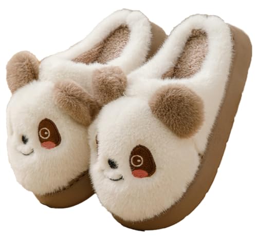 Cartoon Cotton Slippers Winter Plush Shoes for Women Cute Furry Memory Foam Slipper Soft Bedroom Shoes Fuzzy Sandals Non Slip
