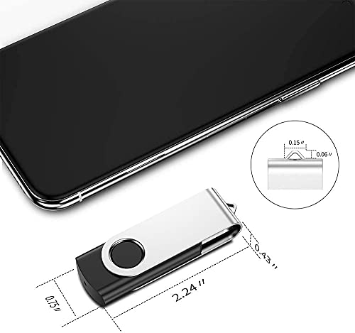 USB Stick 64GB 2 Stück, JIUSHARK 2er Pack USB Speicherstick, 64GB Mini USB-Stick Schlüsselanhänger, 2Pcs Memory Stick… – Bild 5