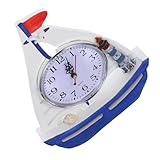 Détaillé : cette horloge en présente un design de voilier avec un savoir-faire complexe, reflétant l'élégance et style, décoration de table de bateau nautique en , horloge de table de style nautique
