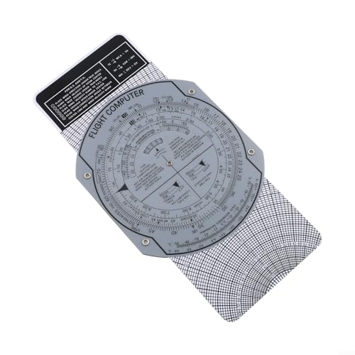 Regla de vuelo portátil ABS para pilotos 9.05x4.72 in miniatura 5