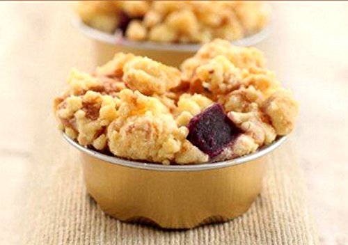 Keisen 2 4/5" 50Ml 100/Pk 2Oz Mini Disposable Aluminum Foil Cups For Muffin Cupcake Baking Bake Utility Ramekin Cup (Gold) #TOP5