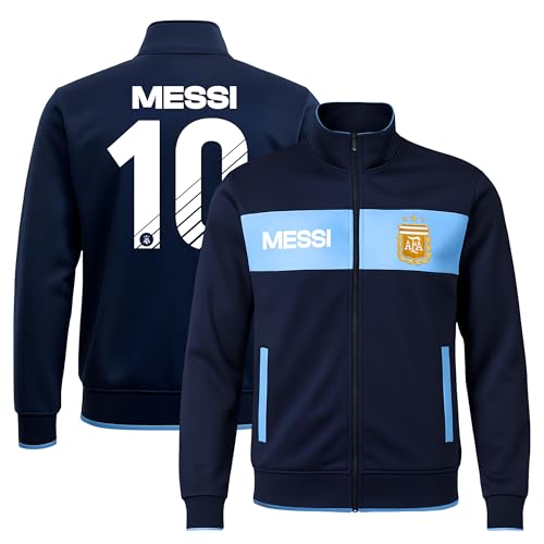 Image of Icon Sports Officially Licensed Argentine Football Association Lionel Messi Track Jacket - Unisex Adult