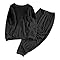Ensembles De Pyjama Femme Polaire Hiver Hauts De Pyjamas Manches Longues Col Rond Décontracté Bas De Pyjama Pilou Flanelle Doux Et Confortable Ensembles De Vêtements D'Intérieur Pour La Maison