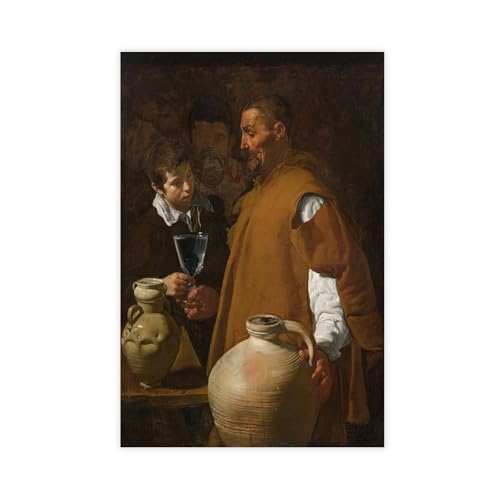 ANFOTCM Diego Velázquez, El vendedor de agua de Sevilla, póster impreso, pintura decorativa, lienzo, arte de pared, sala de estar, dormitorio, pintura de 50 x 75 cm