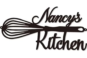 Black Kitchen Wall Decor: Custom Metal Sign for a Stylish Kitchen Oasis