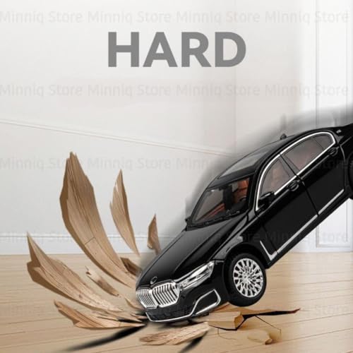 Image of BMW 760Li 1:24 Model Car with Box, Zinc Alloy Pull Back Toy car with Sound and Light for Kids Boy Girl Gift [Colors as Per Stock]