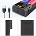 SUNLYTOUR Intelligent 21700 18650 Battery Charger,LCD 21700 Battery Charger 21750 21700 18650 Charger for 20700 22700 26650 26700 16340 (RCR123) 17650 17670 Ni-MH/Ni-CD AA AAA Rechargeable Battery