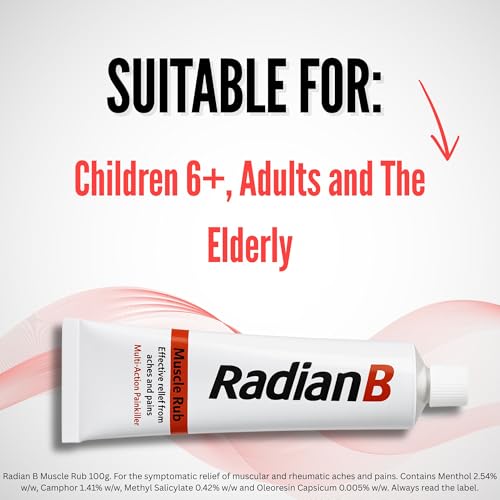 Radian B Muscle Rub 100g, Multi-Action Painkiller, Effective Relief From Aches and Pains Including Muscle Stiffness, Joint Pain, Bruising and Sprains - Image 5