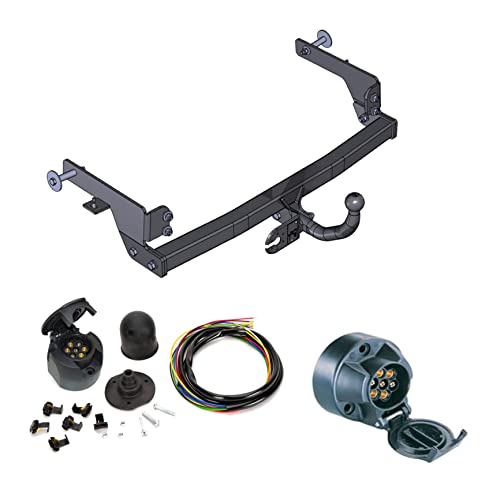 Attelage de remorque AHK avec connecteurs électrique 7 pôles, pour Renault Laguna. Dispositif d'attelage avec hayon. Dispositif de suspension – Rigide,...