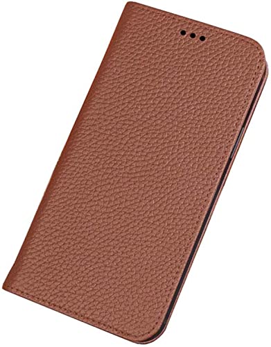 Étui en cuir crocodile jaune terre pour Apple iPhone 13 Pro Max