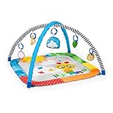 Soutient l'apprentissage : 5 jouets multisensoriels encouragent l'attrape, la découverte sensorielle et la motricité fine : feuille texturée, hochet triangle, miroir de découverte, cartes couleurs et nuage musical avec plus de 20 mélodies et sons de la nature