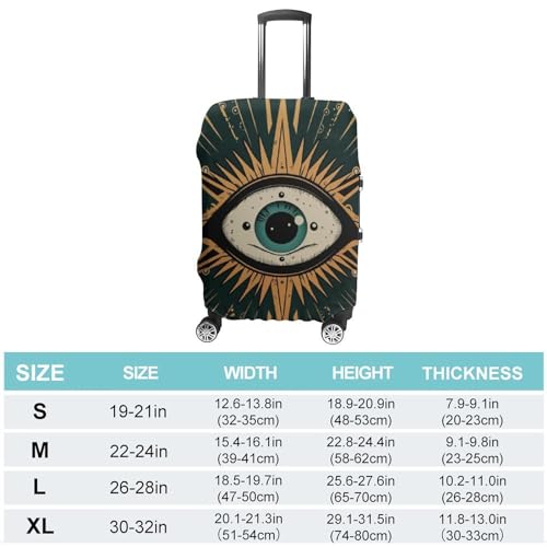 Evil Eye Travel Suitcase Protector Luggage Cover Protective Washable Anti-scratch Baggage Cover2