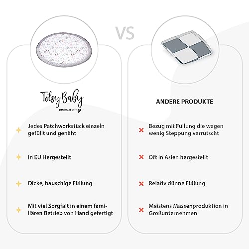 Vloerkussen kinderen 100 cm - gezellige hoek kinderkamer vloermatras rond kruipdeken voor baby gewatteerde uilen - Afbeelding 5