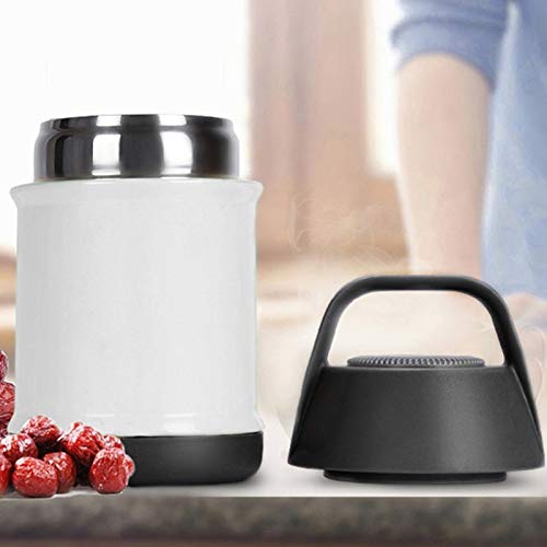Lonchera aislada al vacío, contenedor térmico de acero inoxidable, diseño a prueba de fugas, mantiene la comida caliente, perfecta para almuerzos y preparación de comidas
