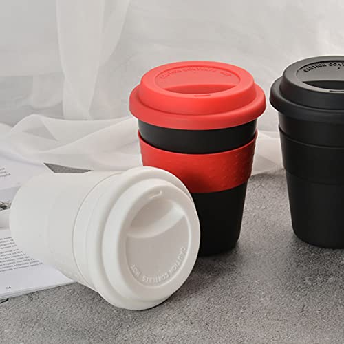 Areclern Coffee Cups With Spiral Lid, Heat Resistant Travel Coffee Mug, Reusable Bpa Free Silicone Water Cup For Travel Camping Hiking Orange #TOP5