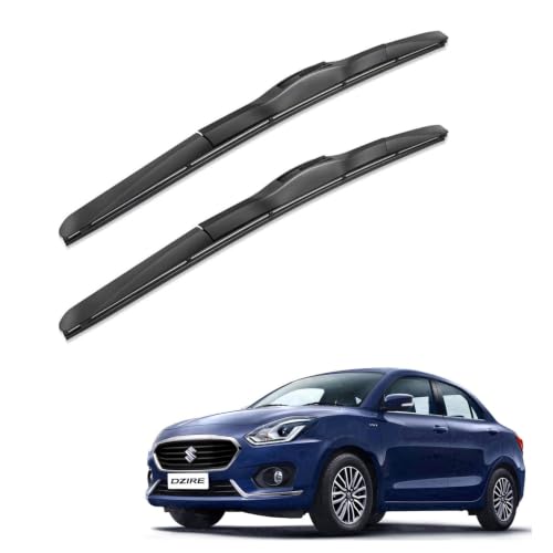 Image of Oshotto Frameless (O.E.M Type) Wiper Blades Compatible with Maruti Suzuki Dzire 2017-2026 (21 inch / 19 inch)