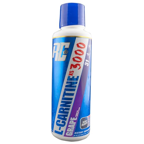 Ronnie Coleman Signature Series L-Carnitine XS 3000 Liquid, Amino Acids Metabolism and Lean Muscle Strength Support, Stimulant Free, Sugar Free, Zero Carbs, Grape, 16 Oz